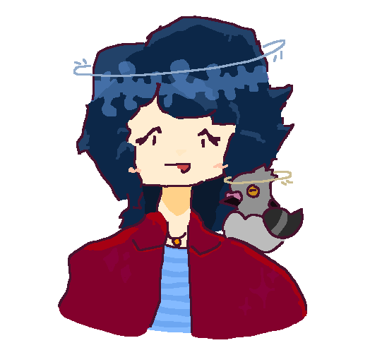 art by @allstarava on all platforms of soph with a pidove